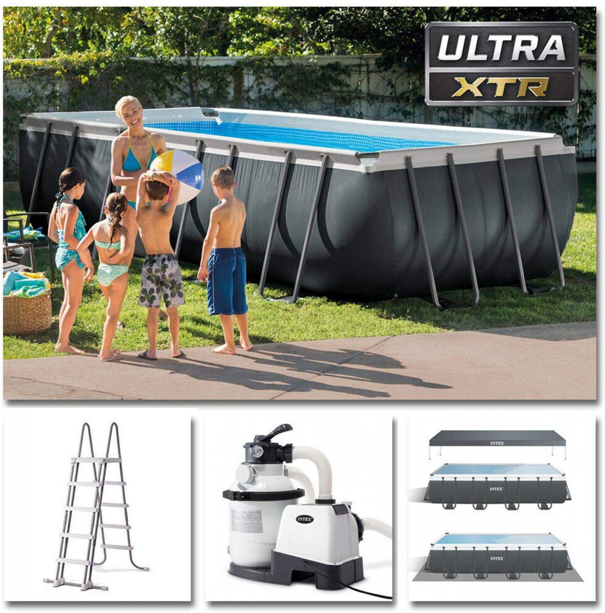 Kit De Réparation Piscine 15 Rustines Autocollantes - 10 Rectangulaires + 5 Rondes Bleues - Pour Liner, Spa, Matelas Gonflable